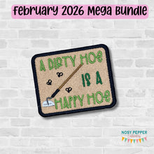 Load image into Gallery viewer, Dirty Hoe patch (2 sizes included) machine embroidery design DIGITAL DOWNLOAD