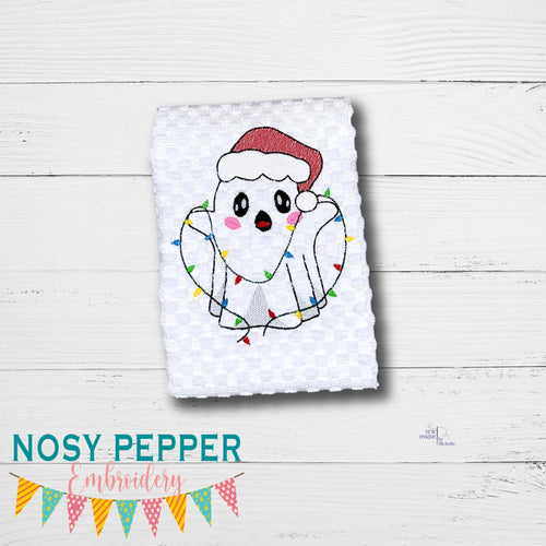 Holiday Spirit machine embroidery design (5 sizes included) DIGITAL DOWNLOAD
