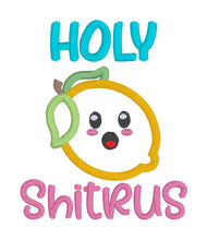 Load image into Gallery viewer, Holy Sh@trus Applique machine embroidery design (5 sizes included) DIGITAL DOWNLOAD