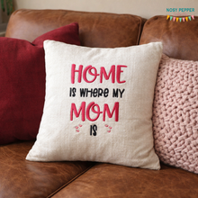Load image into Gallery viewer, Home Is Where Mom Is machine embroidery design (5 sizes included) DIGITAL DOWNLOAD