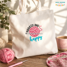 Load image into Gallery viewer, Hooked and Happy applique --SEPT MB--machine embroidery design (4 sizes included) DIGITAL DOWNLOAD