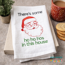 Load image into Gallery viewer, There's some ho ho hos in this house sketchy machine embroidery design 4 sizes included DIGITAL DOWNLOAD