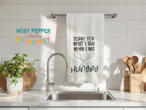 Sorry For Hungry machine embroidery design (4 sizes included) DIGITAL DOWNLOAD