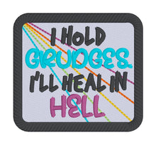 Load image into Gallery viewer, Copy of Grumpy Candy Corn patch machine embroidery design (2 sizes included) DIGITAL DOWNLOAD