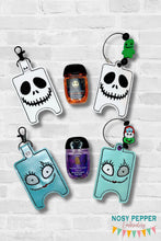 Load image into Gallery viewer, Nightmare Duo Sanitizer Case set machine embroidery design DIGITAL DOWNLOAD