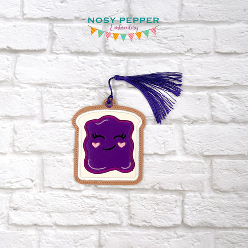 Jelly applique bookmark/ornament/bag tag machine embroidery design DIGITAL DOWNLOAD