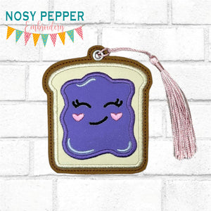 Jelly applique bookmark/ornament/bag tag machine embroidery design DIGITAL DOWNLOAD