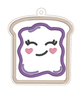 Jelly applique bookmark/ornament/bag tag machine embroidery design DIGITAL DOWNLOAD