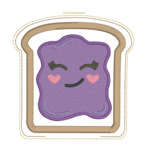 Peanut Butter & Jelly Mini Stuffies Machine Embroidery Design DIGITAL DOWNLOAD