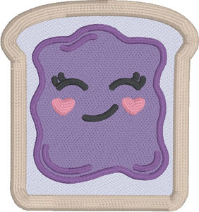 Jelly patch machine embroidery design (2 sizes included) DIGITAL DOWNLOAD