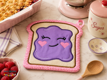 Load image into Gallery viewer, Jelly applique hot pad --AUG 25 MB--machine embroidery design (5 sizes included) DIGITAL DOWNLOAD