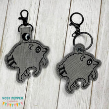 Load image into Gallery viewer, Jimothy snap tab and eyelet fob set (single and multi files included) machine embroidery design DIGITAL DOWNLOAD