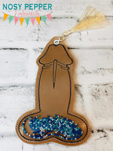 Load image into Gallery viewer, Johnson shaker bookmark/bag tag/ornament machine embroidery file DIGITAL DOWNLOAD
