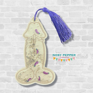 Johnson shaker bookmark/bag tag/ornament machine embroidery file DIGITAL DOWNLOAD