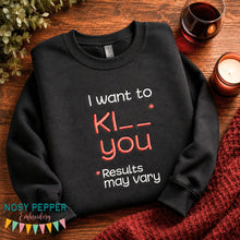 Load image into Gallery viewer, I Want To Ki- machine embroidery design (4 sizes included) DIGITAL DOWNLOAD