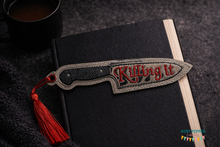 Load image into Gallery viewer, Killing it Bookmark/bag tag/ornament 4x4 machine embroidery design DIGITAL DOWNLOAD