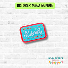 Load image into Gallery viewer, Kismet patch (2 sizes included) machine embroidery design DIGITAL DOWNLOAD