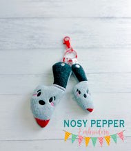 Load image into Gallery viewer, Knife mini stuffie (2 sizes included) machine embroidery design DIGITAL DOWNLOAD