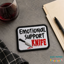 Load image into Gallery viewer, Emotional Support Knife patch 2025 Mystery Patch Bundle (2 sizes included) machine embroidery design DIGITAL DOWNLOAD