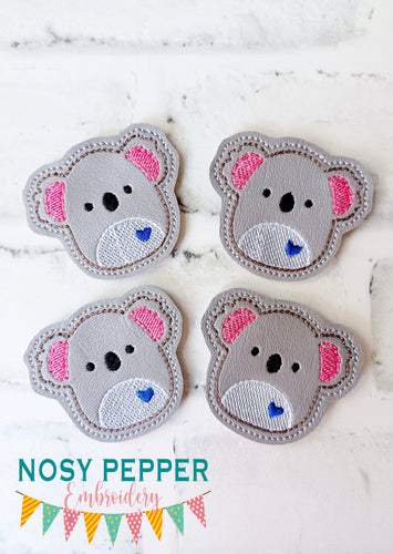 Koala Squishy feltie embroidery file (single and multi files included) DIGITAL DOWNLOAD