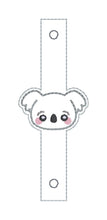 Load image into Gallery viewer, Koala Shoe Charm machine embroidery design single and multi files (3 versions included) DIGITAL DOWNLOAD