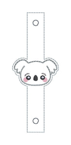 Koala Shoe Charm machine embroidery design single and multi files (3 versions included) DIGITAL DOWNLOAD