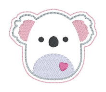 Load image into Gallery viewer, Koala Squishy feltie embroidery file (single and multi files included) DIGITAL DOWNLOAD