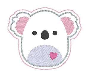 Koala Squishy feltie embroidery file (single and multi files included) DIGITAL DOWNLOAD
