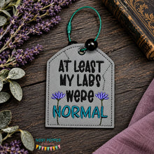 Load image into Gallery viewer, At Least My Labs bag tag machine embroidery design DIGITAL DOWNLOAD