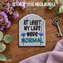 Load image into Gallery viewer, At Least My Labs patch (2 sizes included) machine embroidery design DIGITAL DOWNLOAD