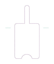 Load image into Gallery viewer, Lanyard card case machine embroidery design (eyelet and snap tab designs included) DIGITAL DOWNLOAD