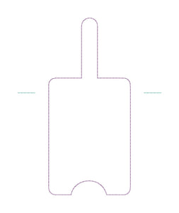 Lanyard card case machine embroidery design (eyelet and snap tab designs included) DIGITAL DOWNLOAD