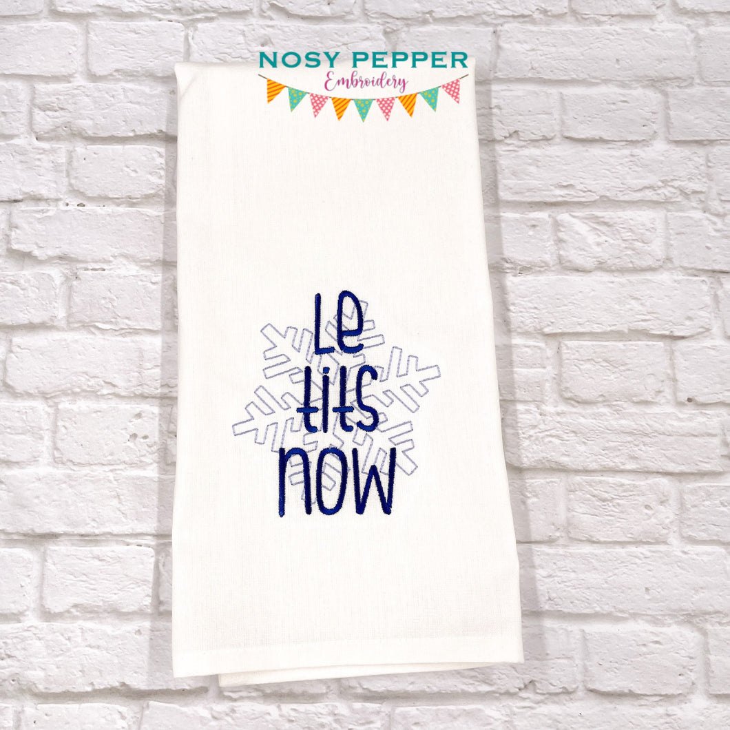 Le Tits Now machine embroidery design (5 sizes included) DIGITAL DOWNLOAD