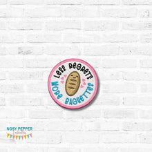 Load image into Gallery viewer, Less Regrets patch (2 sizes included) machine embroidery design—JAN 26 MB—DIGITAL DOWNLOAD
