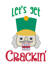 Load image into Gallery viewer, Let&#39;s Get Crackin sketchy machine embroidery design (4 sizes included) DIGITAL DOWNLOAD
