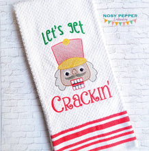 Load image into Gallery viewer, Let&#39;s Get Crackin sketchy machine embroidery design (4 sizes included) DIGITAL DOWNLOAD