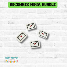 Load image into Gallery viewer, Heart Envelope mini feltie embroidery file DIGITAL DOWNLOAD