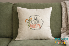 Load image into Gallery viewer, Live Laugh Lorazepam machine embroidery design --JULY 25 MB--(5 sizes included) DIGITAL DOWNLOAD