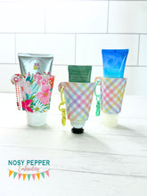 Load image into Gallery viewer, Lotion sleeves (3 sizes included) machine embroidery design DIGITAL DOWNLOAD