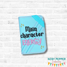 Load image into Gallery viewer, Main Character Energy Cover 2 sizes available machine embroidery design DIGITAL DOWNLOAD