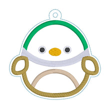 Load image into Gallery viewer, Mallard Squishy Applique bookmark machine embroidery file DIGITAL DOWNLOAD