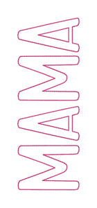Mama raw edge applique May '24 Patreon Bundle machine embroidery design ( sizes included) DIGITAL DOWNLOAD