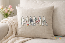 Load image into Gallery viewer, Mama raw edge applique May '24 Patreon Bundle machine embroidery design (4 sizes included) DIGITAL DOWNLOAD
