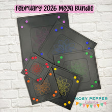 Load image into Gallery viewer, Mandala ITH tray set machine embroidery design (includes 6 sizes) DIGITAL DOWNLOAD