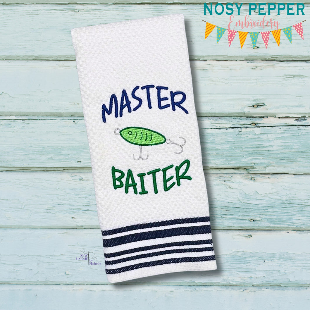 Master Baiter Applique machine embroidery design (5 sizes included) DIGITAL DOWNLOAD