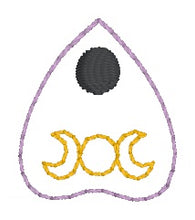 Load image into Gallery viewer, Mini Planchette feltie embroidery file (single and multi files included) DIGITAL DOWNLOAD