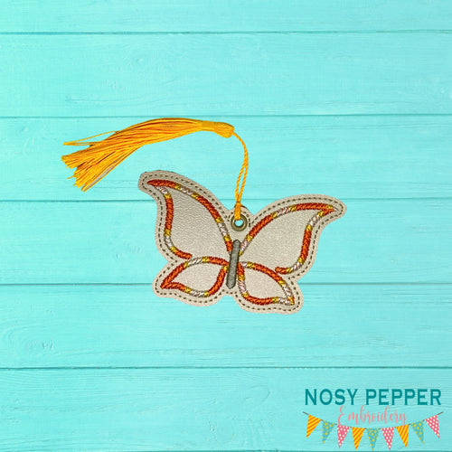 Butterfly Minimalist bookmark machine embroidery file DIGITAL DOWNLOAD