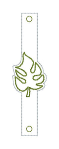 Monstera Shoe Charm machine embroidery design single and multi files (3 versions included) DIGITAL DOWNLOAD