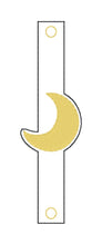 Load image into Gallery viewer, Moon Shoe Charm machine embroidery design single and multi files (3 versions included) DIGITAL DOWNLOAD