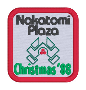 Nakatomi patch machine embroidery design (2 sizes included) DIGITAL DOWNLOAD